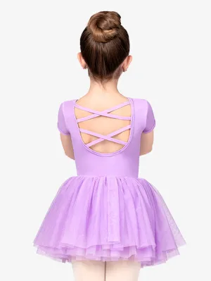 Girls Cross Back Tutu Dress