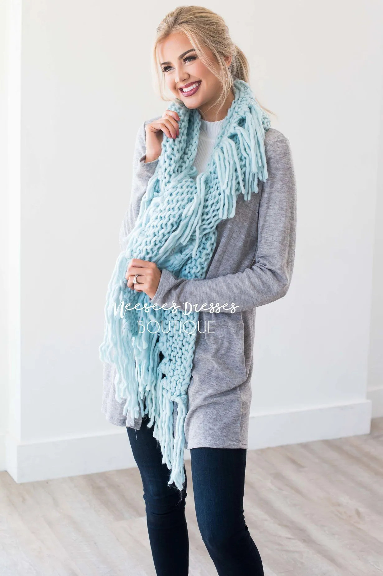 Had Me Smitten Oversized Knit Scarf