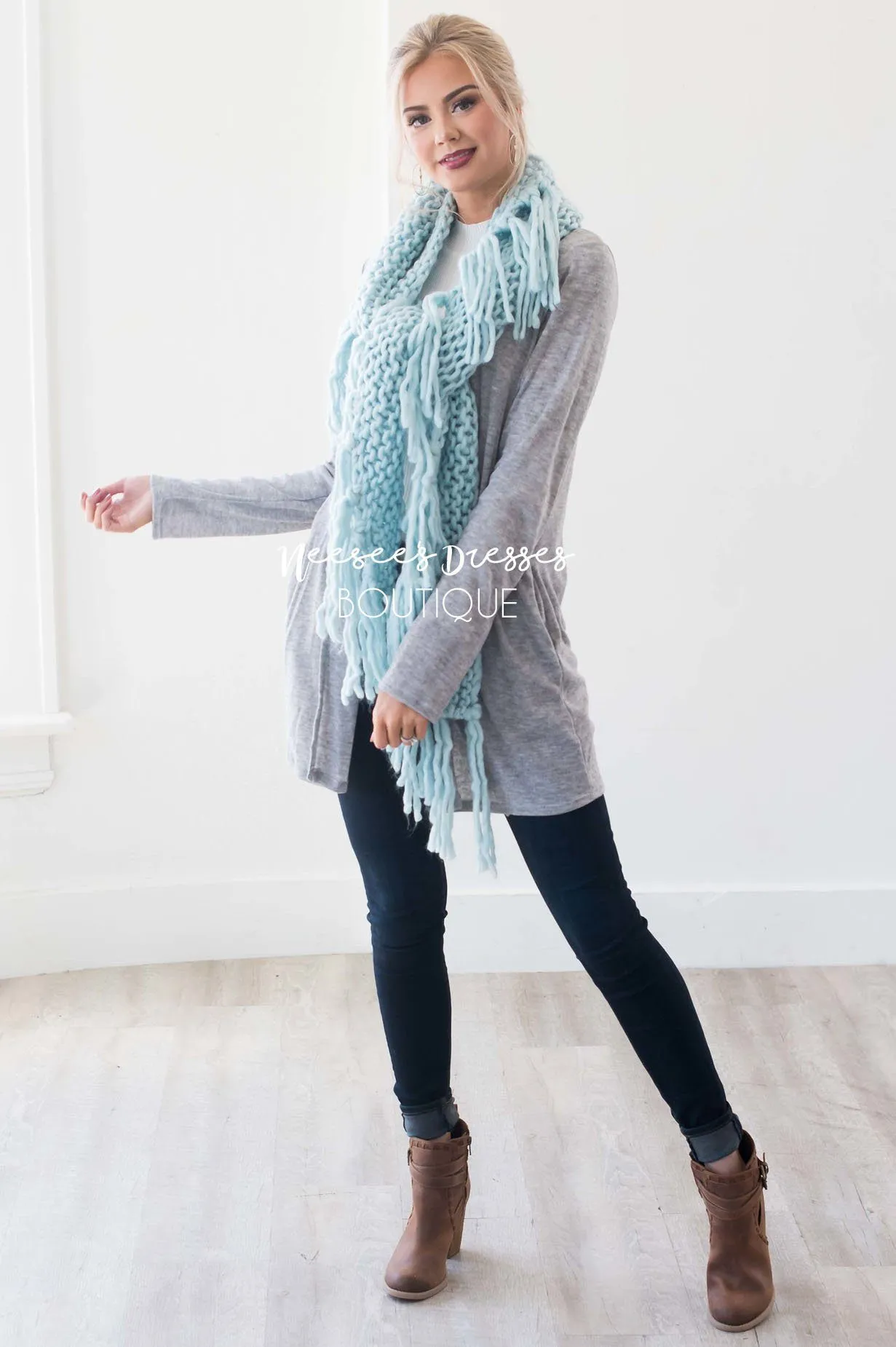 Had Me Smitten Oversized Knit Scarf