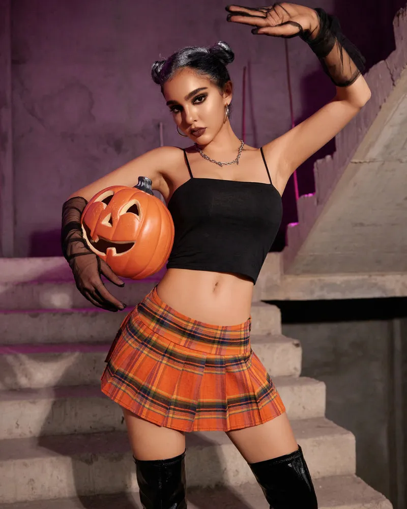 Halloween Mini Pleated Skirts
