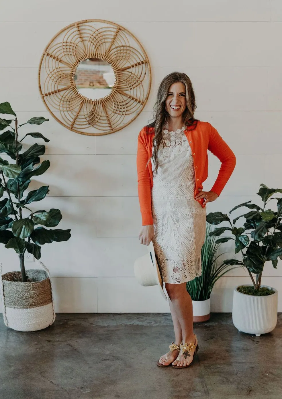 High Neck Lace Crochet Dress