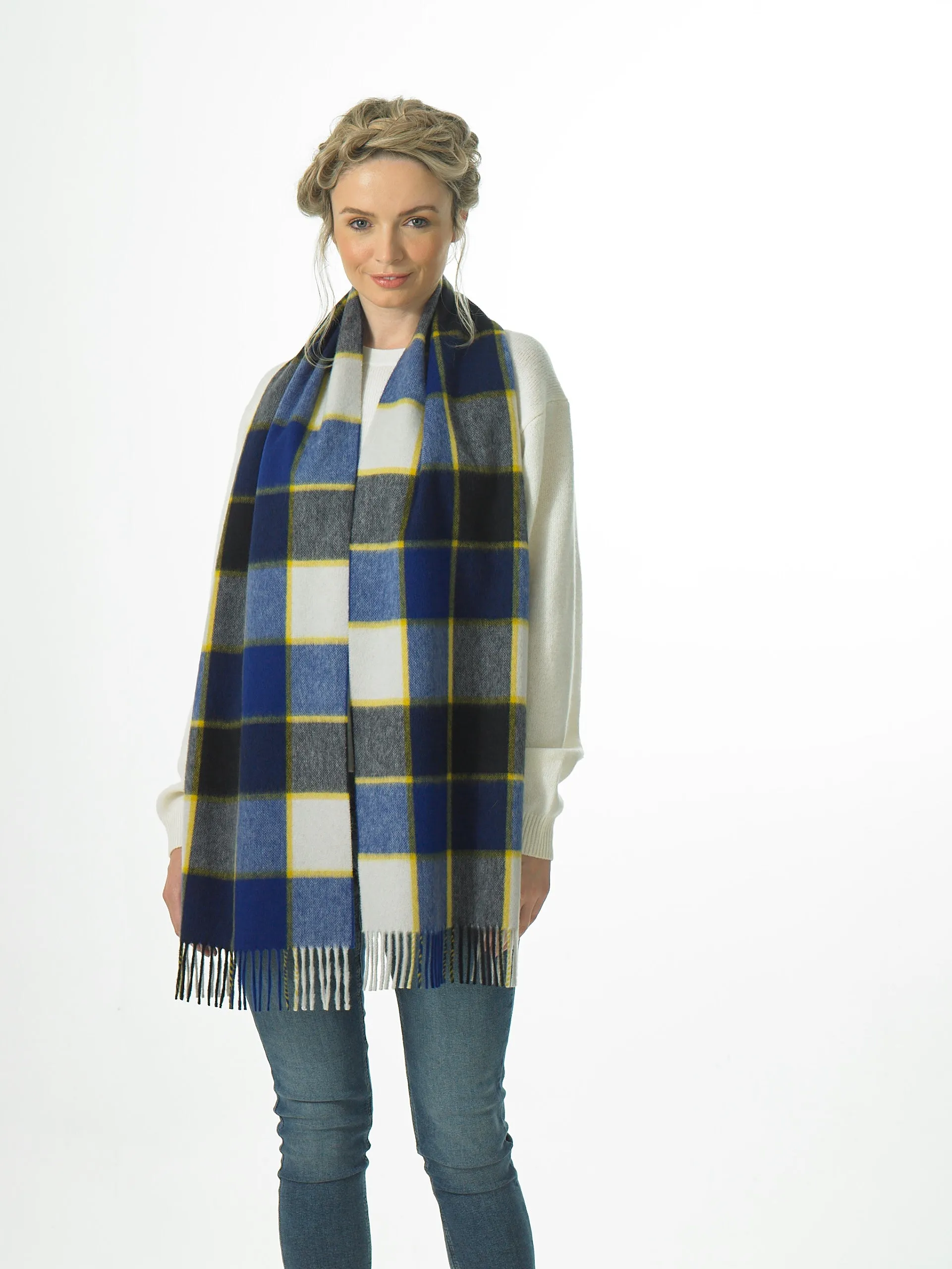Joshua Ellis - Modern Tartan & Plaid Cashmere Scarf Killburn