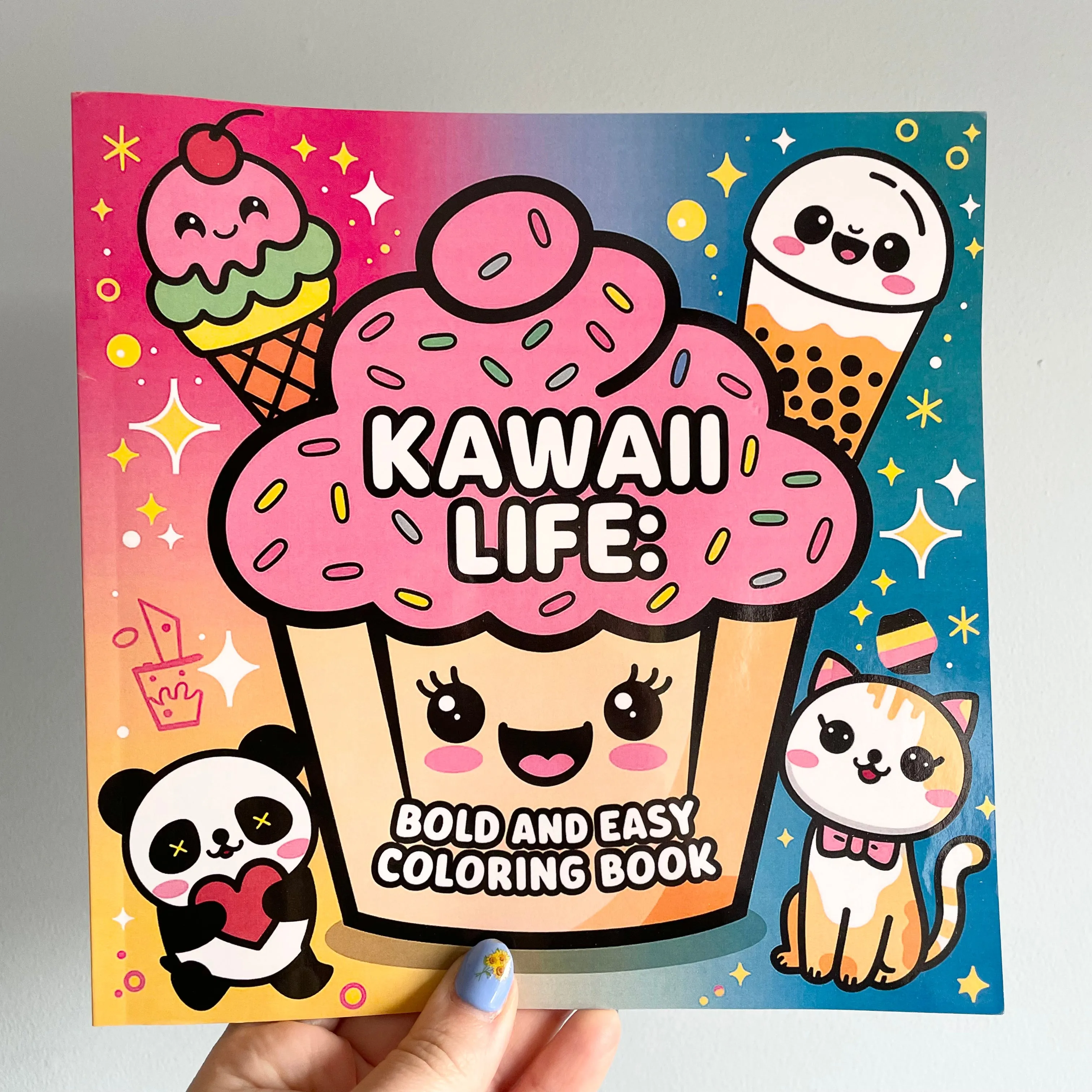 Kawaii Life Bold and Easy Colouring Book