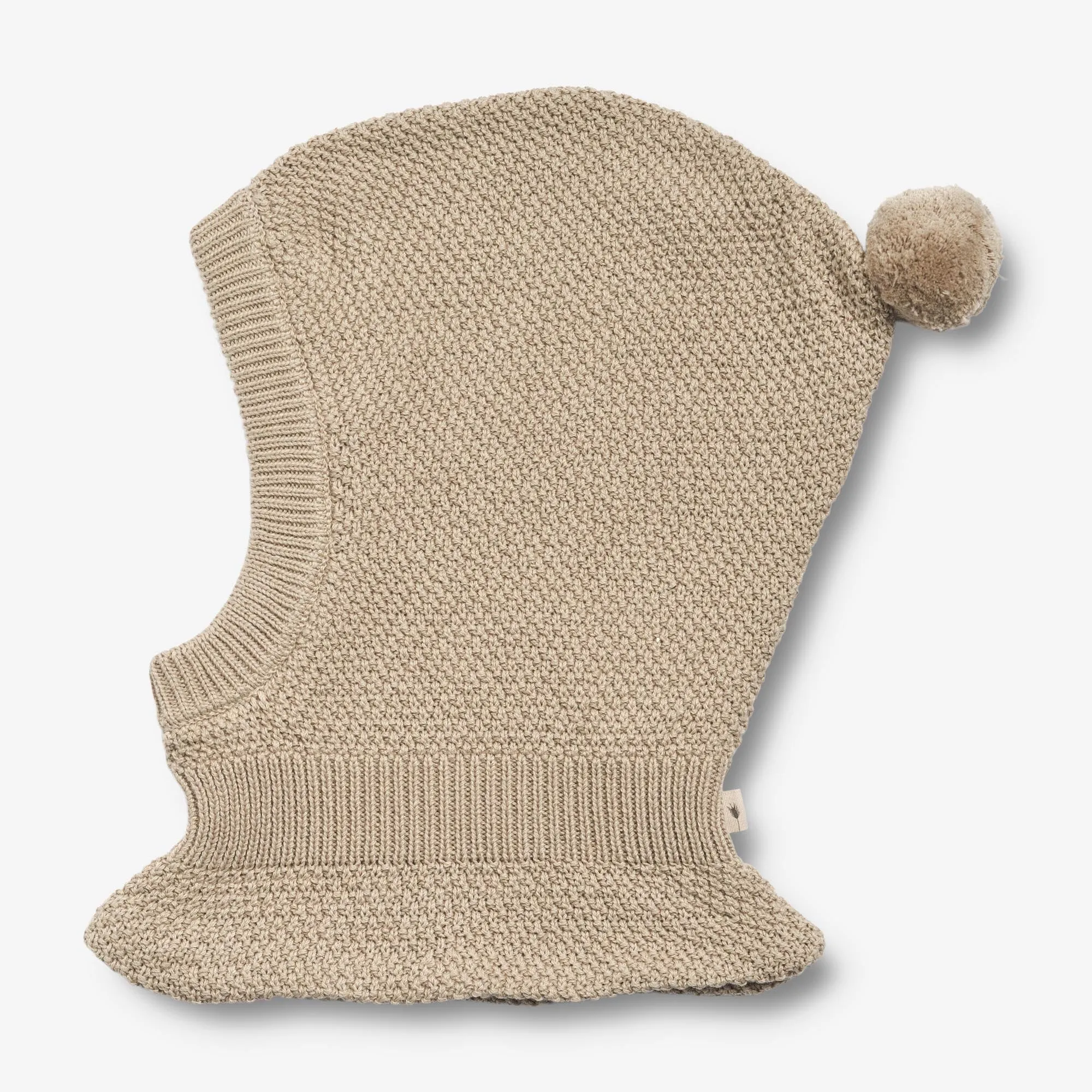 Knitted Balaclava Pomi | Baby - soft beige