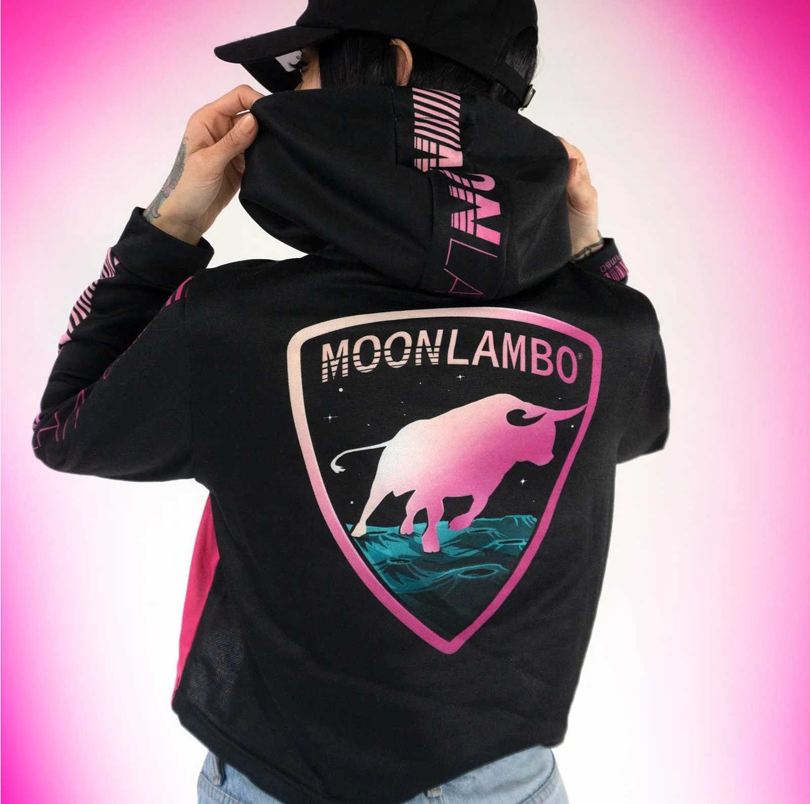 Ladies ML RetroWave Cropped Hoodie