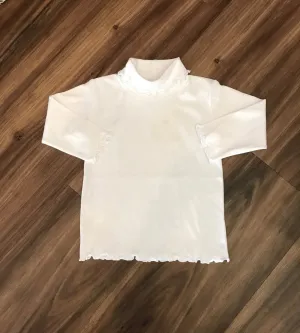 Lettuce Edge Solid Turtleneck by Luigi Kids