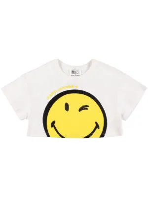 Marc Jacobs   Cotton jersey cropped t-shirt 