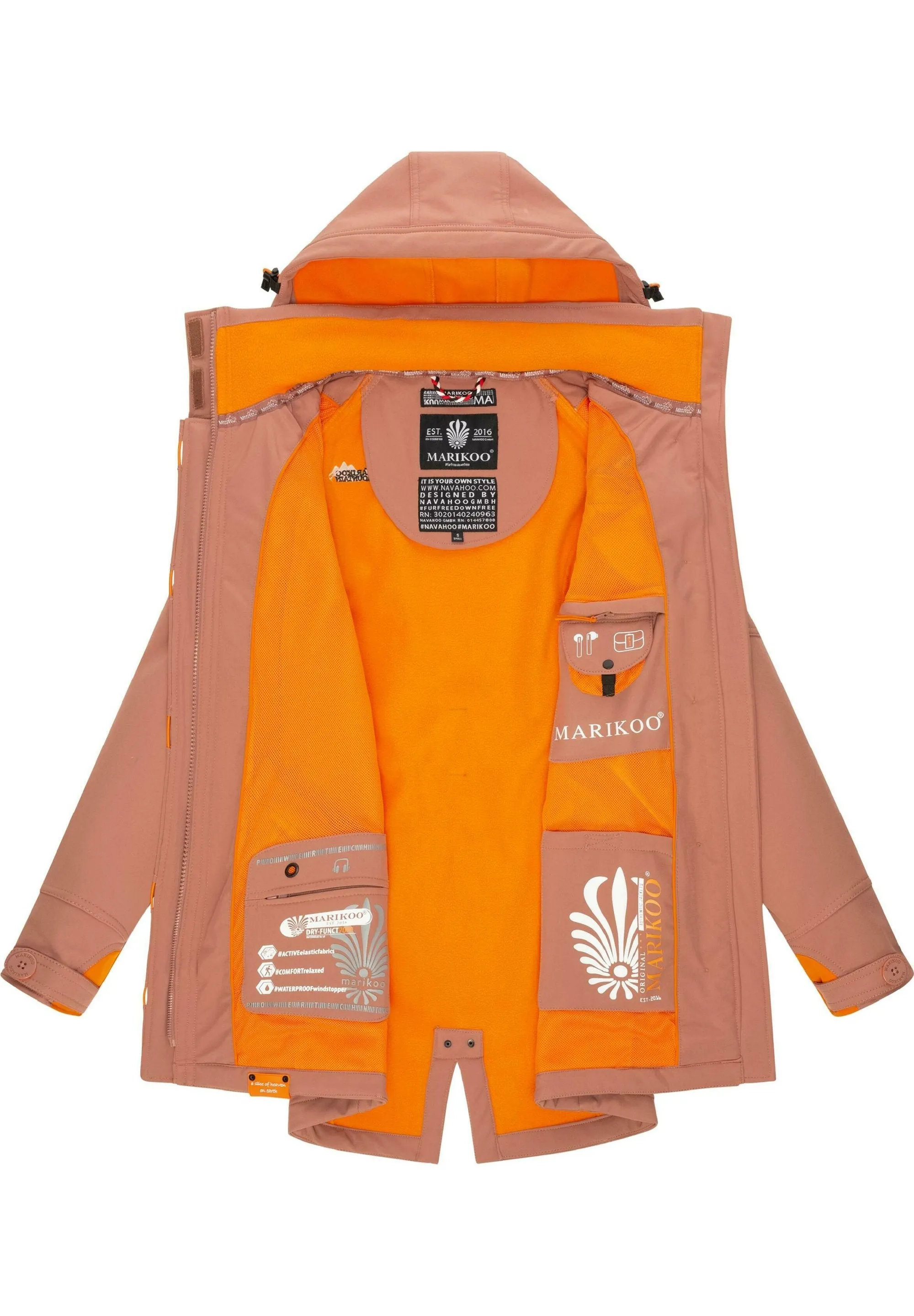 Marikoo parka, terracotta