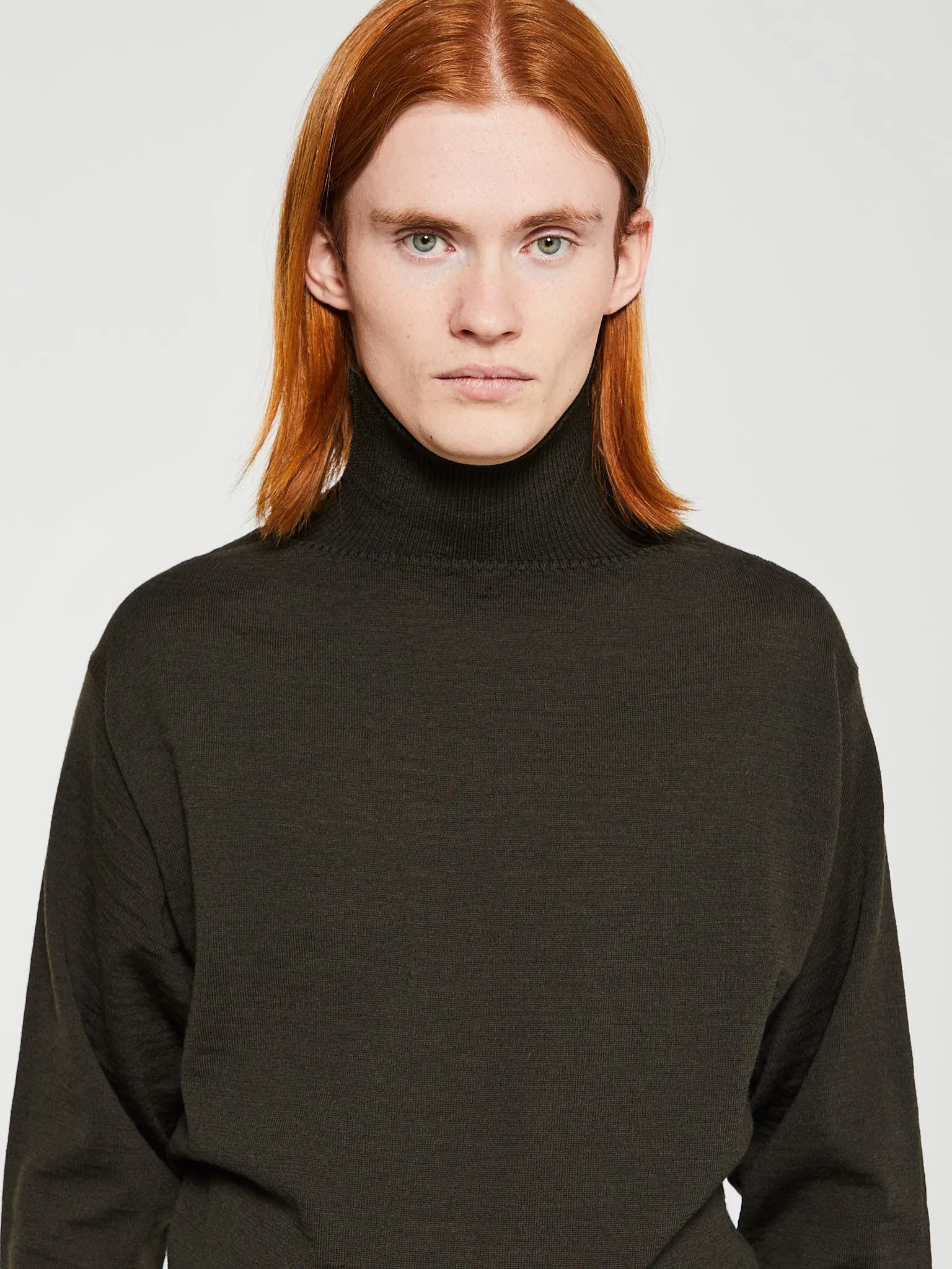 Marine Turtleneck in Hunting Green