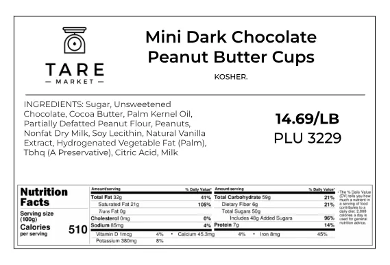 Mini Dark Chocolate Peanut Butter Cups