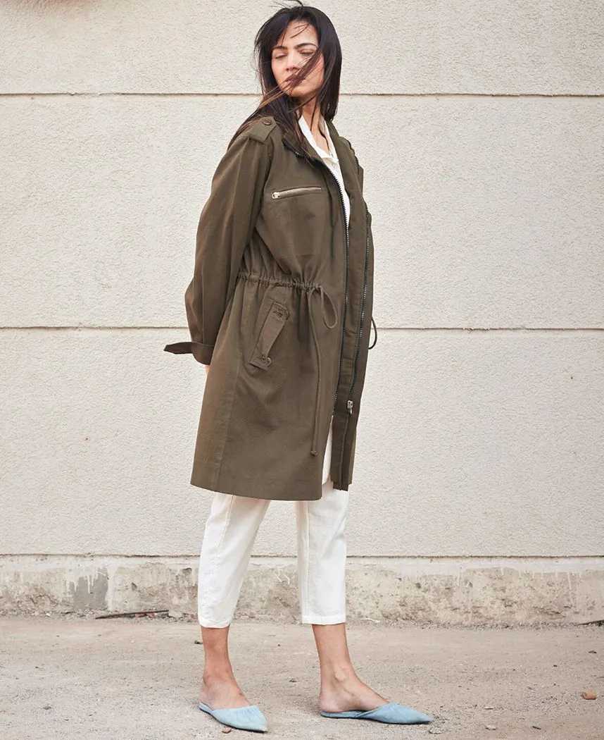 Olive Parka Jacket