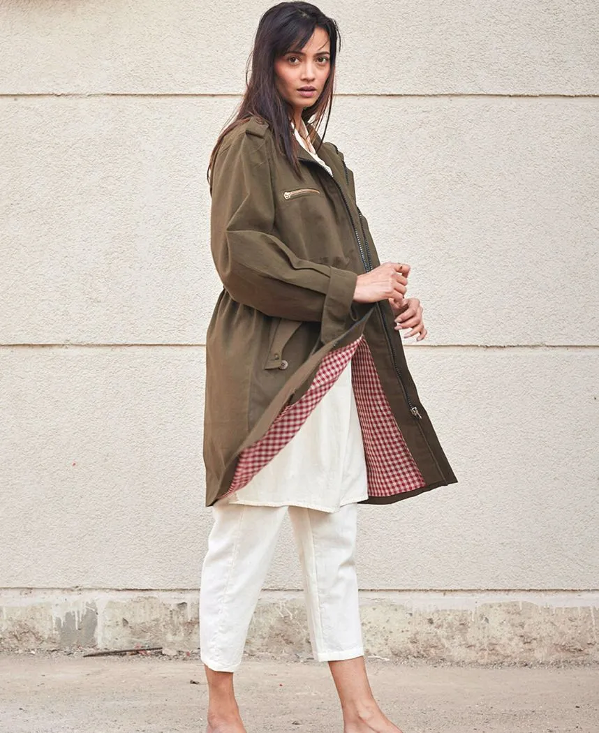 Olive Parka Jacket
