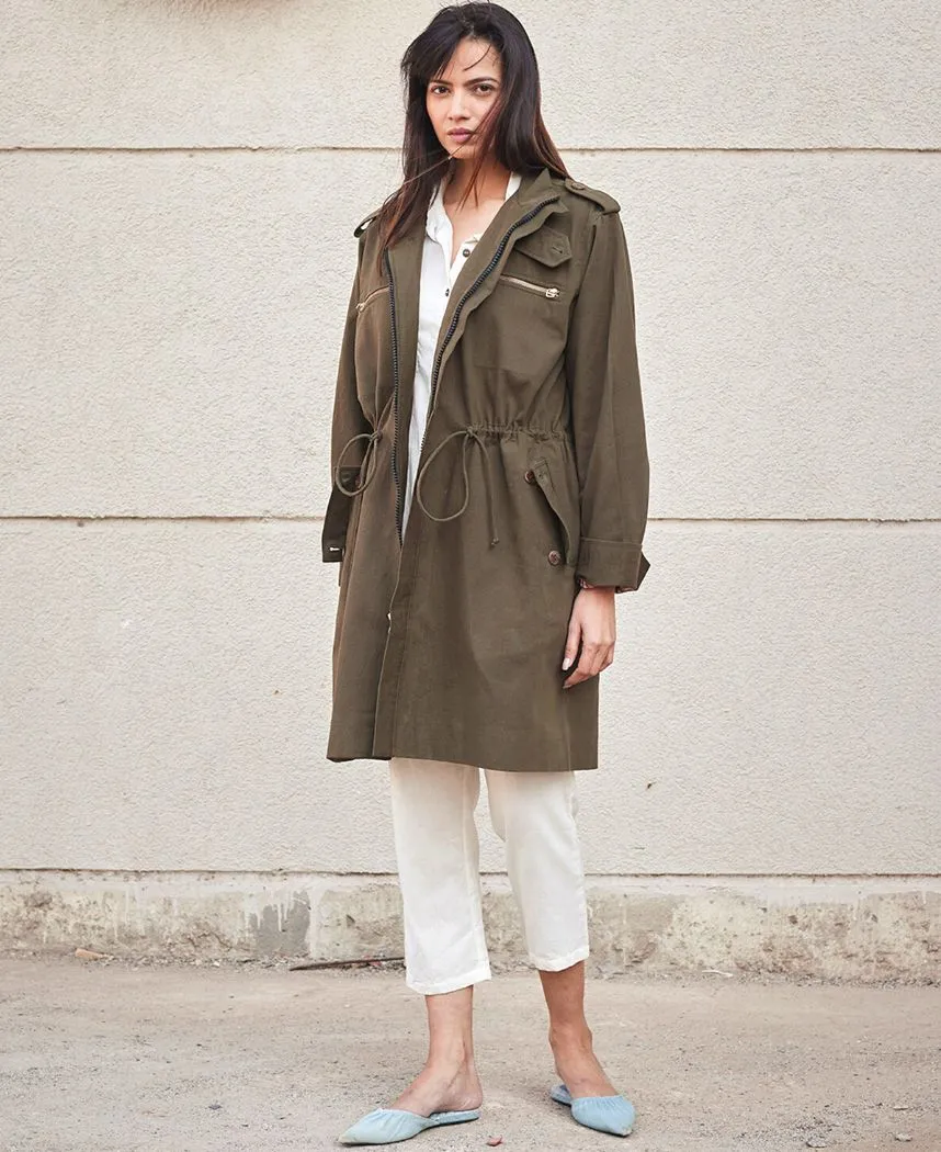 Olive Parka Jacket