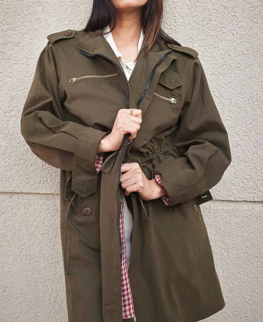 Olive Parka Jacket