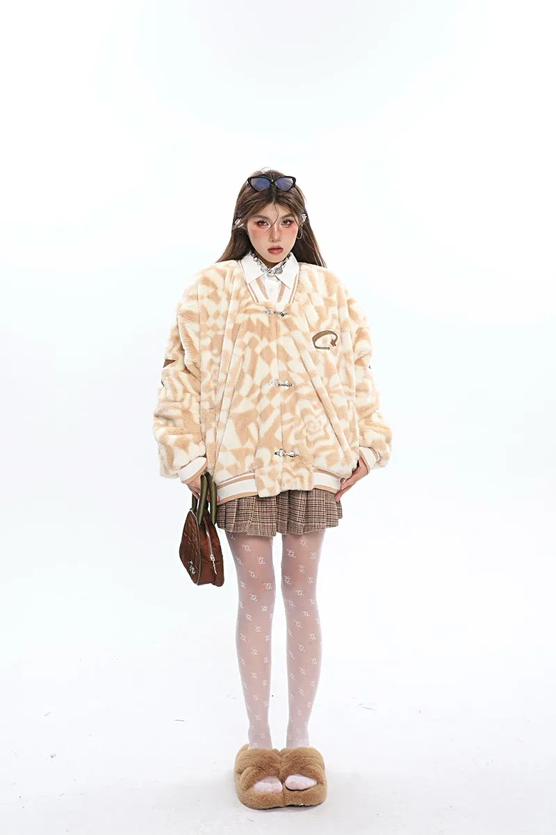 Paisley Plaid Khaki Double Black Mini Belts Pleated Mini Skirt