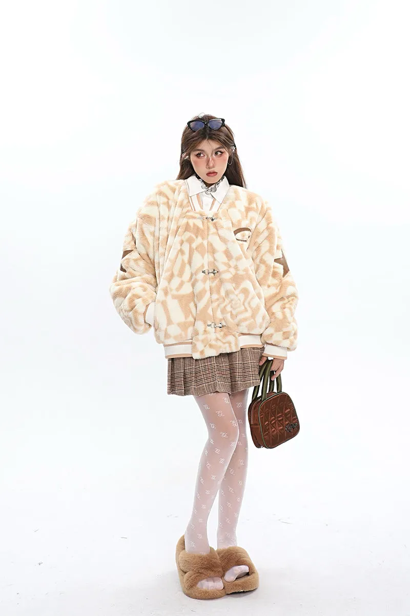 Paisley Plaid Khaki Double Black Mini Belts Pleated Mini Skirt