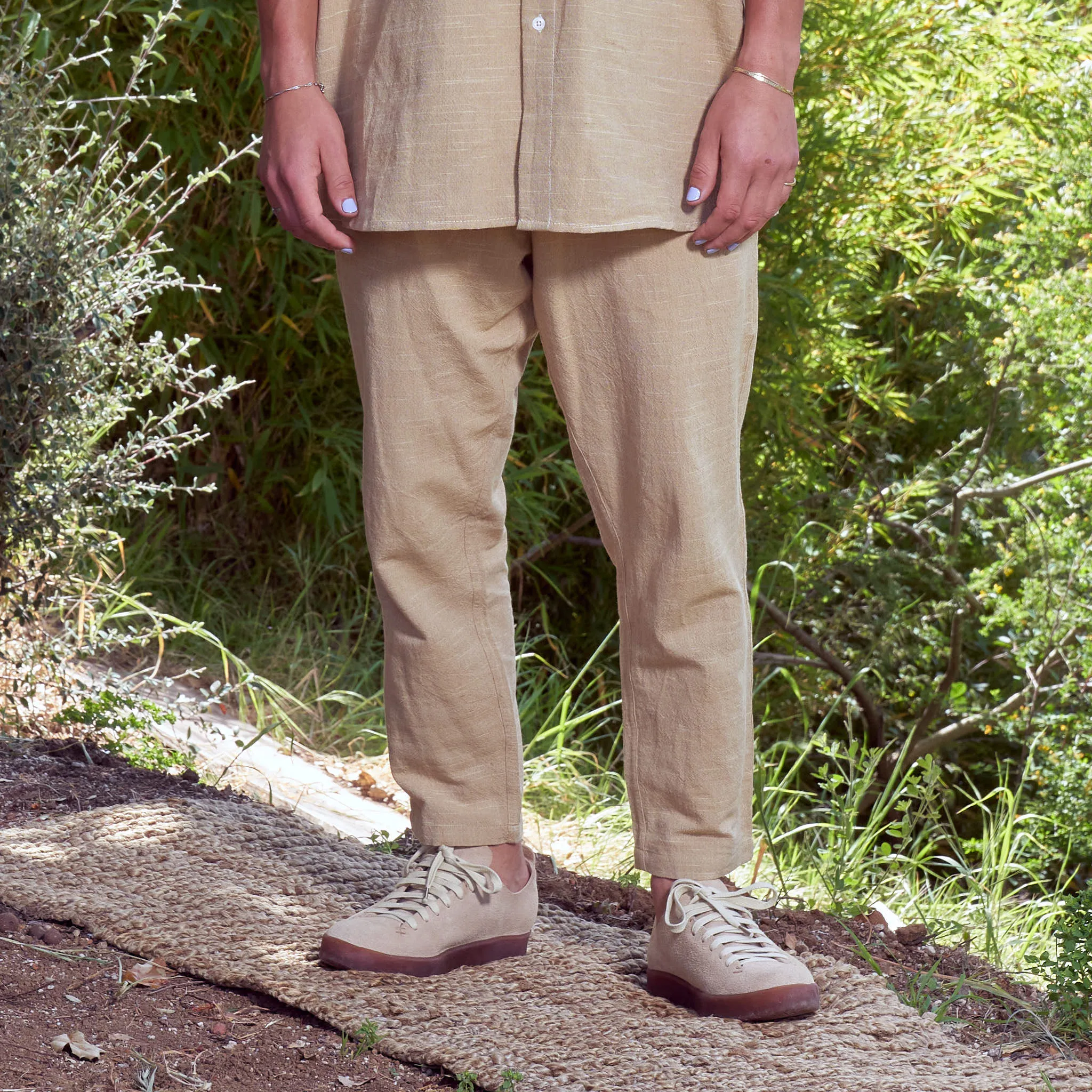Parachute Pants, Handloom Cotton Mango Ikat