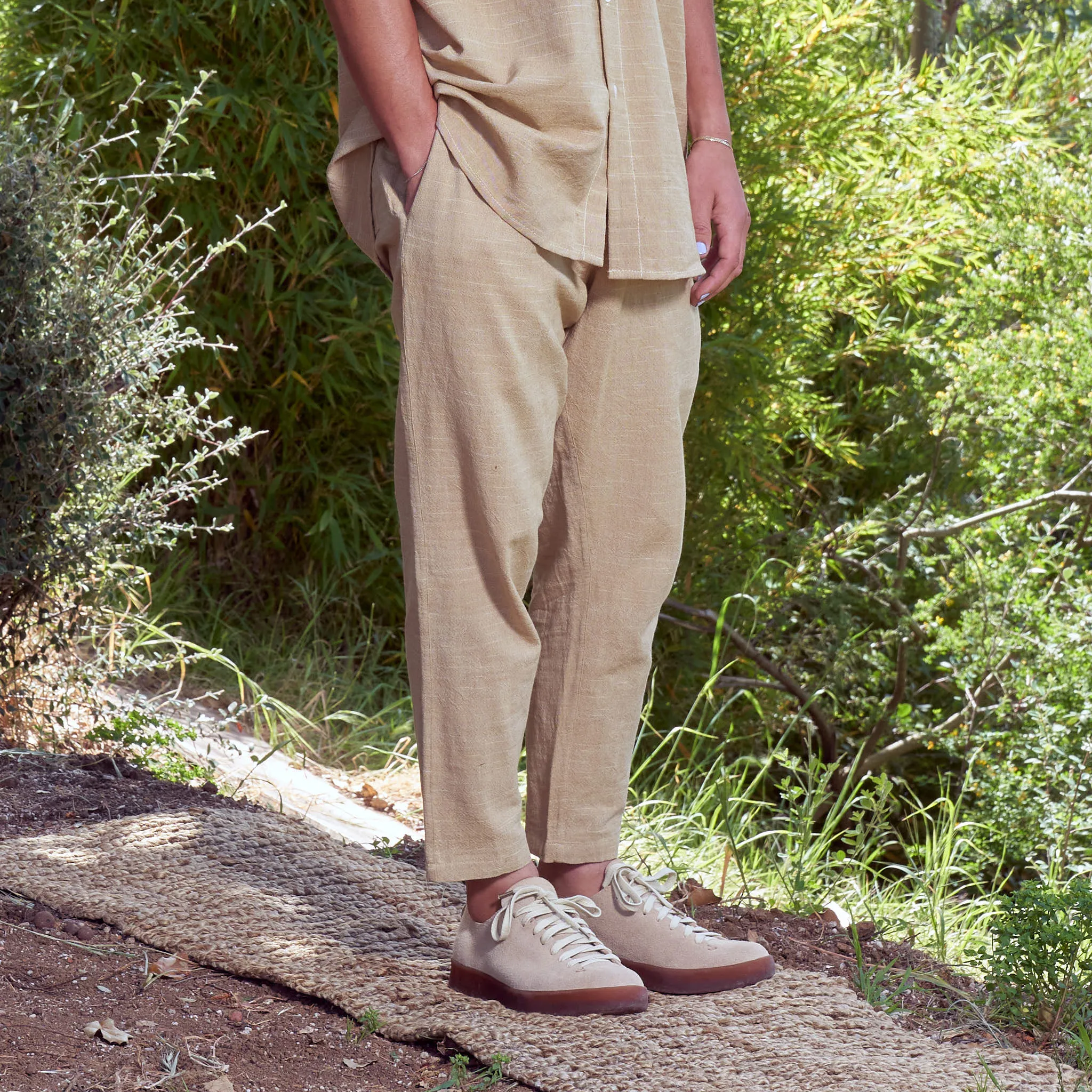 Parachute Pants, Handloom Cotton Mango Ikat