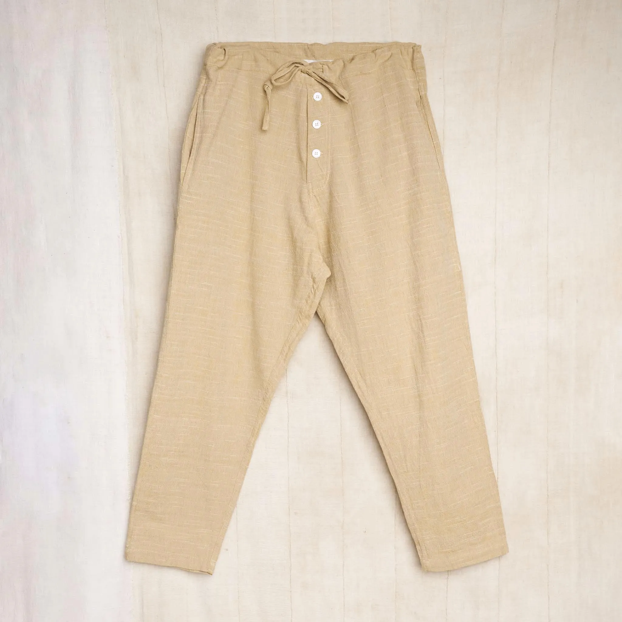Parachute Pants, Handloom Cotton Mango Ikat