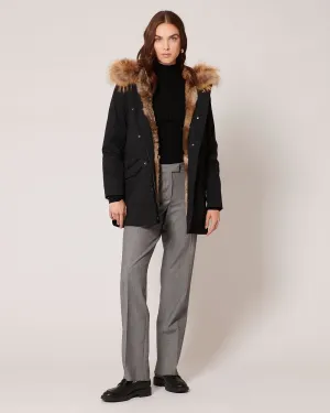 Parka Mi-Longue Noir