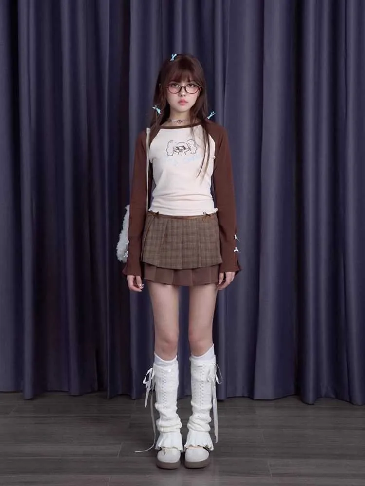 Plaid pleated skirt【s0000010673】