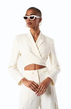 RONNY KOBO ZUNA JACKET IN IVORY