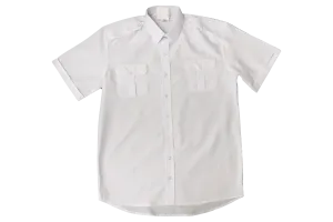 Short-Sleeved White Pilot Shirt