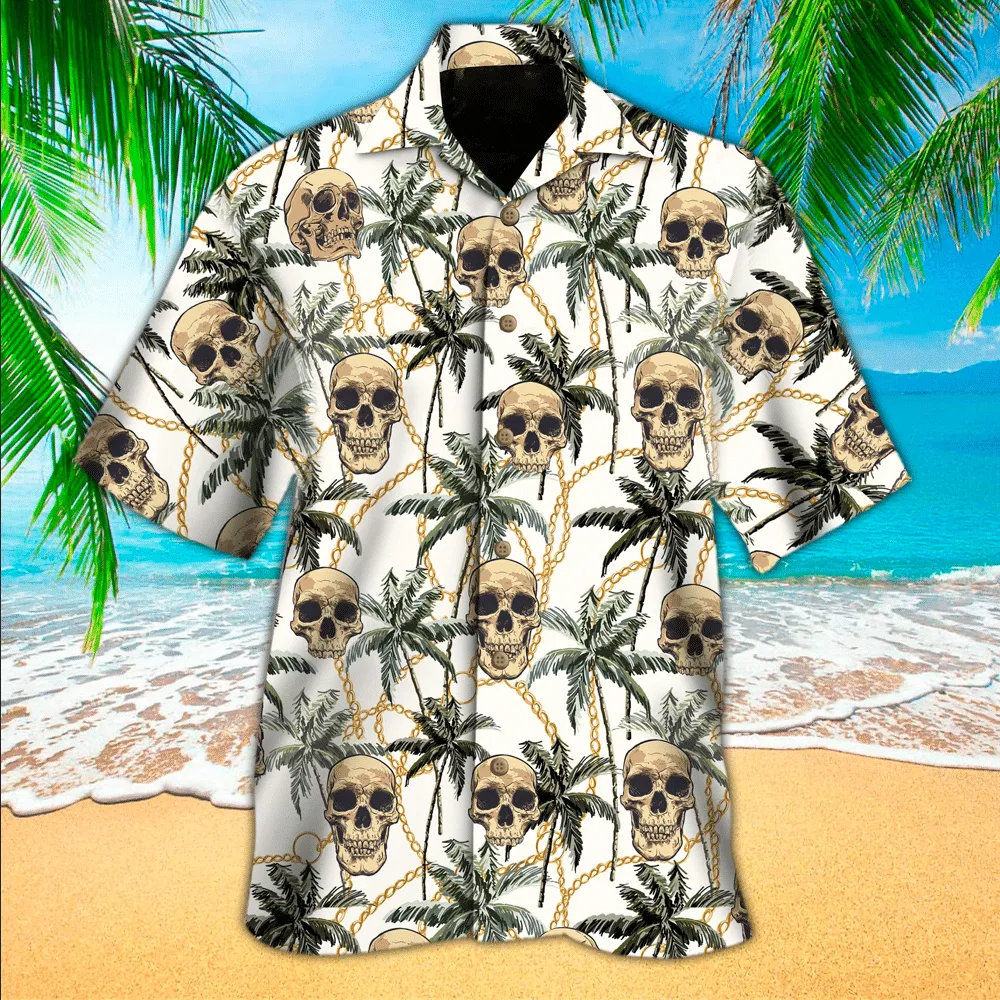 Skull Aloha Hawaii Shirt, Perfect Hawaiian Shirt For Skull Lover