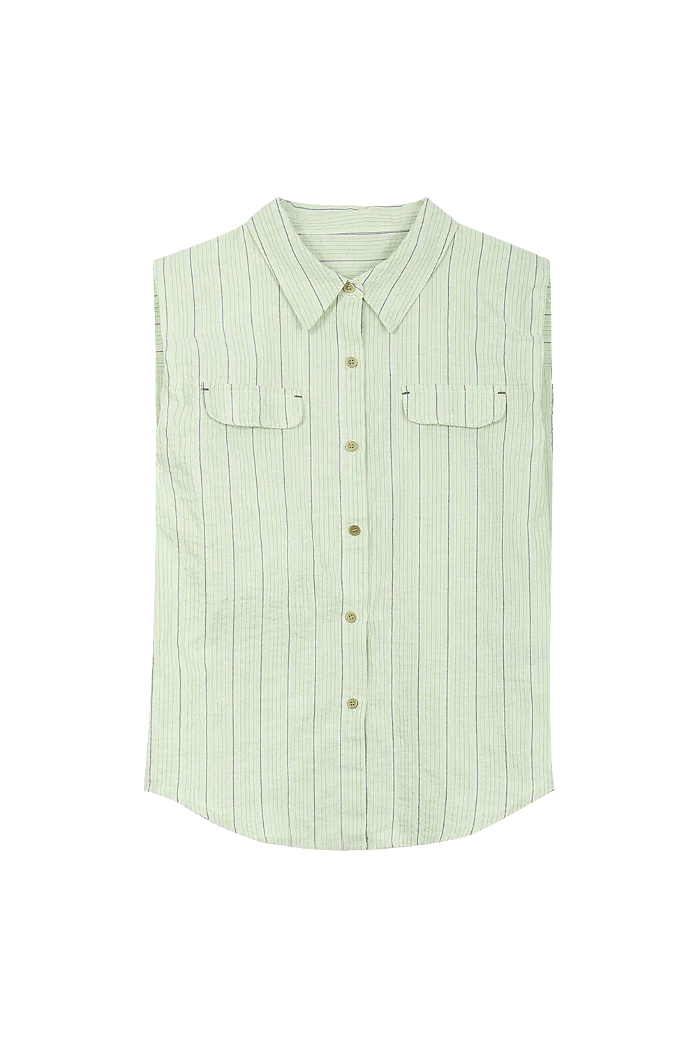 Sleeveless Stripe Shirts for Women