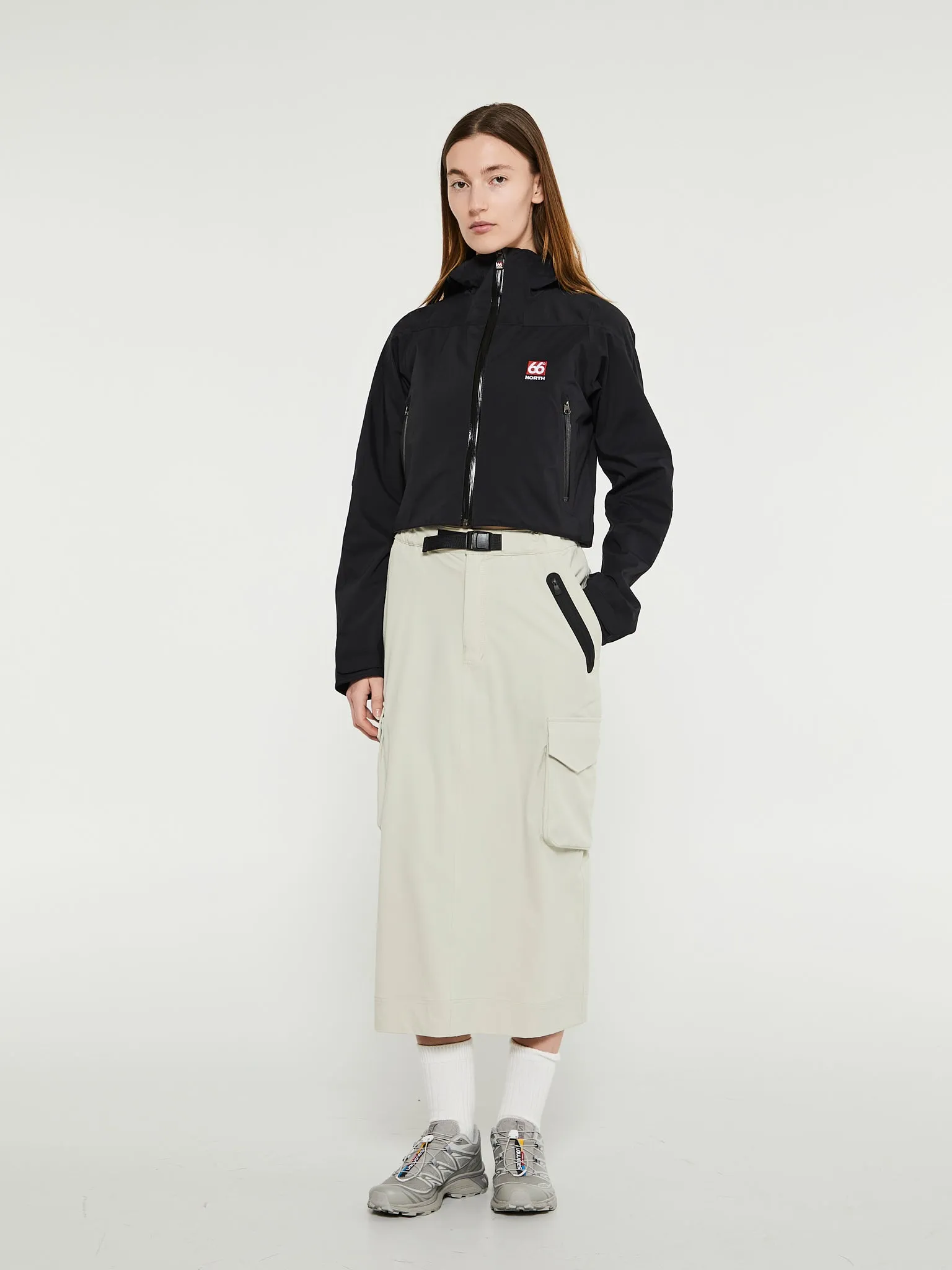 Snaefell W Cropped Neoshell Jacket in Black