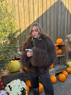 Stella Mongolian Fur Coat