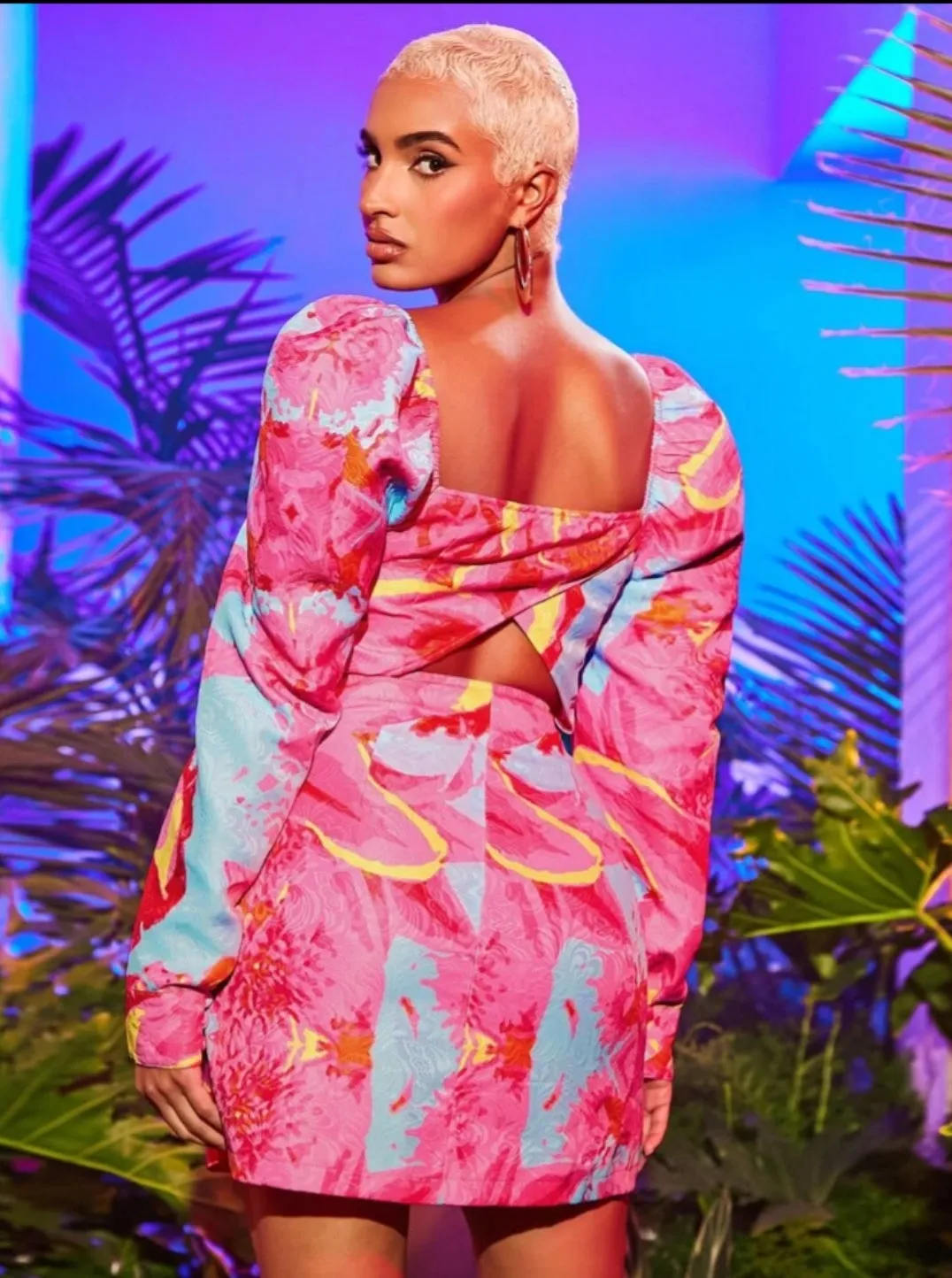 Tems Floral Print Dress