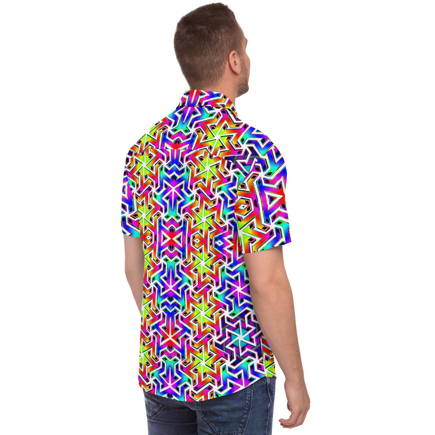 Tessellated Matrix Button Down Shirt