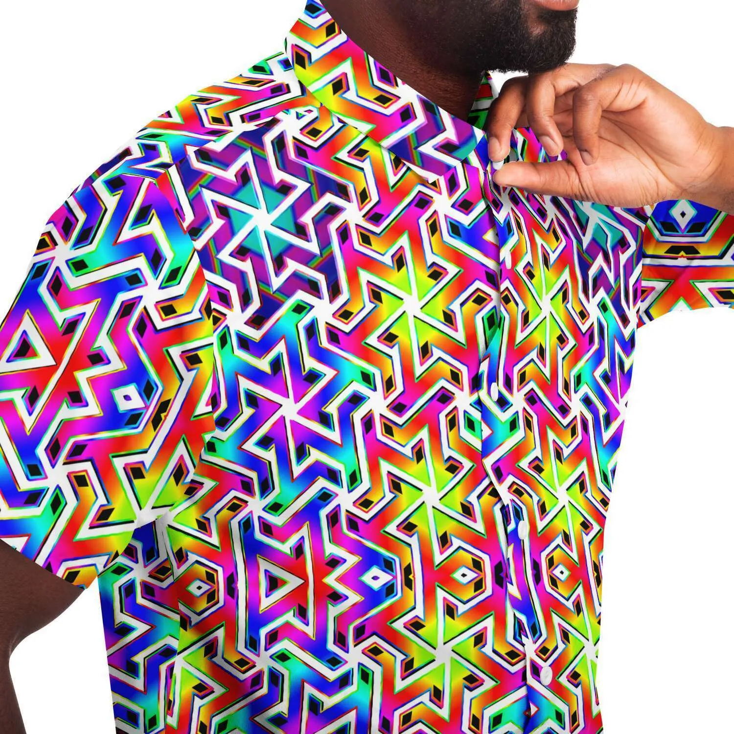 Tessellated Matrix Button Down Shirt