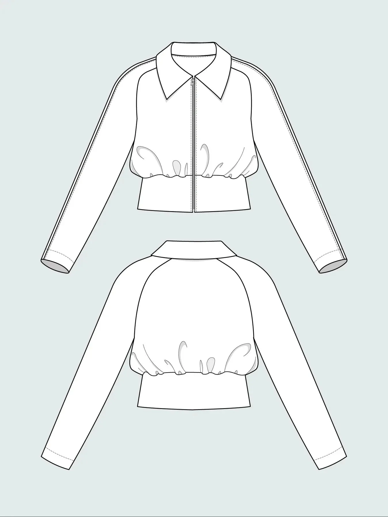 THE ASSEMBLY LINE • Cropped Jacket Sewing Pattern (XL - 3XL)