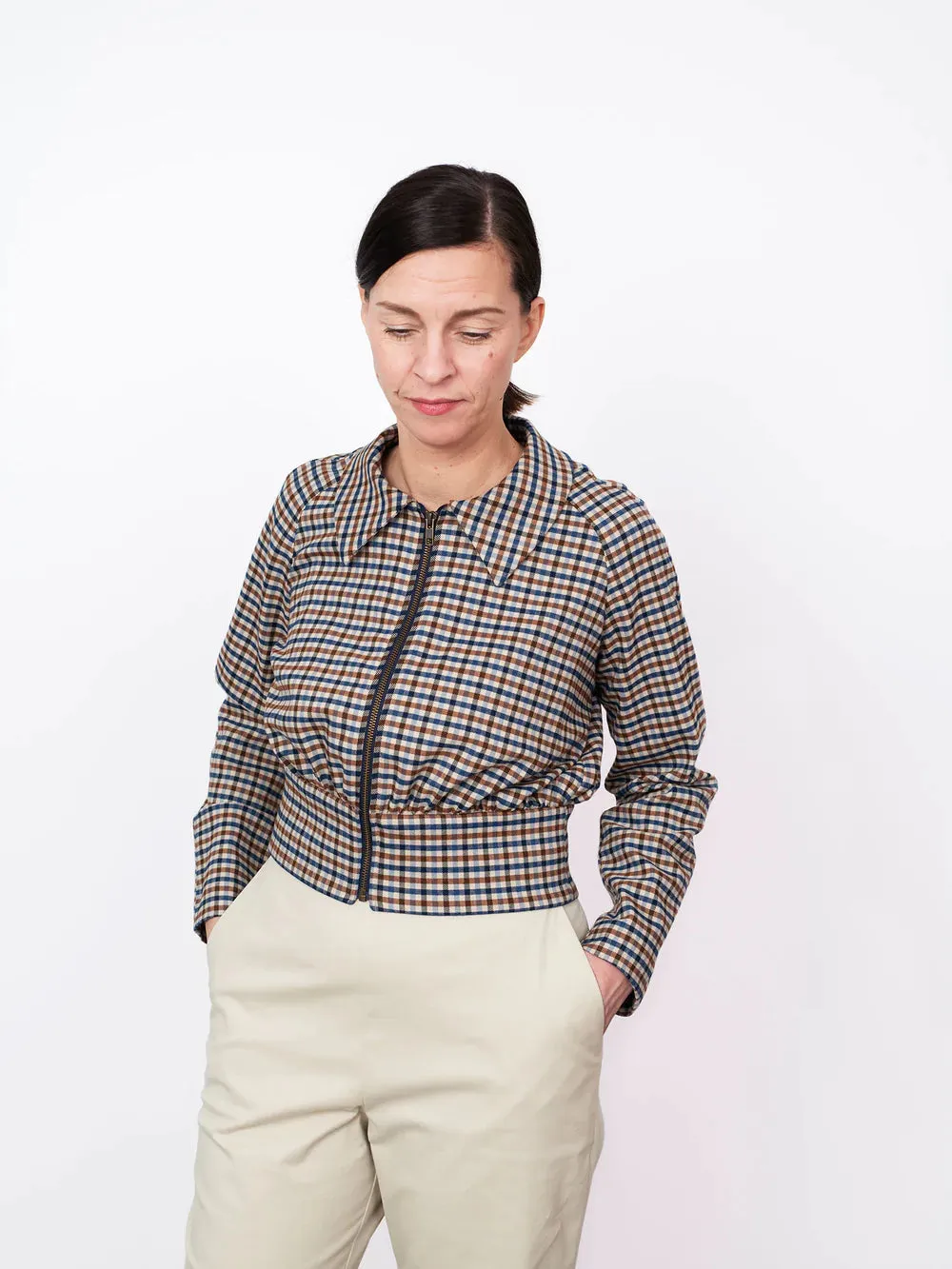 THE ASSEMBLY LINE • Cropped Jacket Sewing Pattern (XL - 3XL)