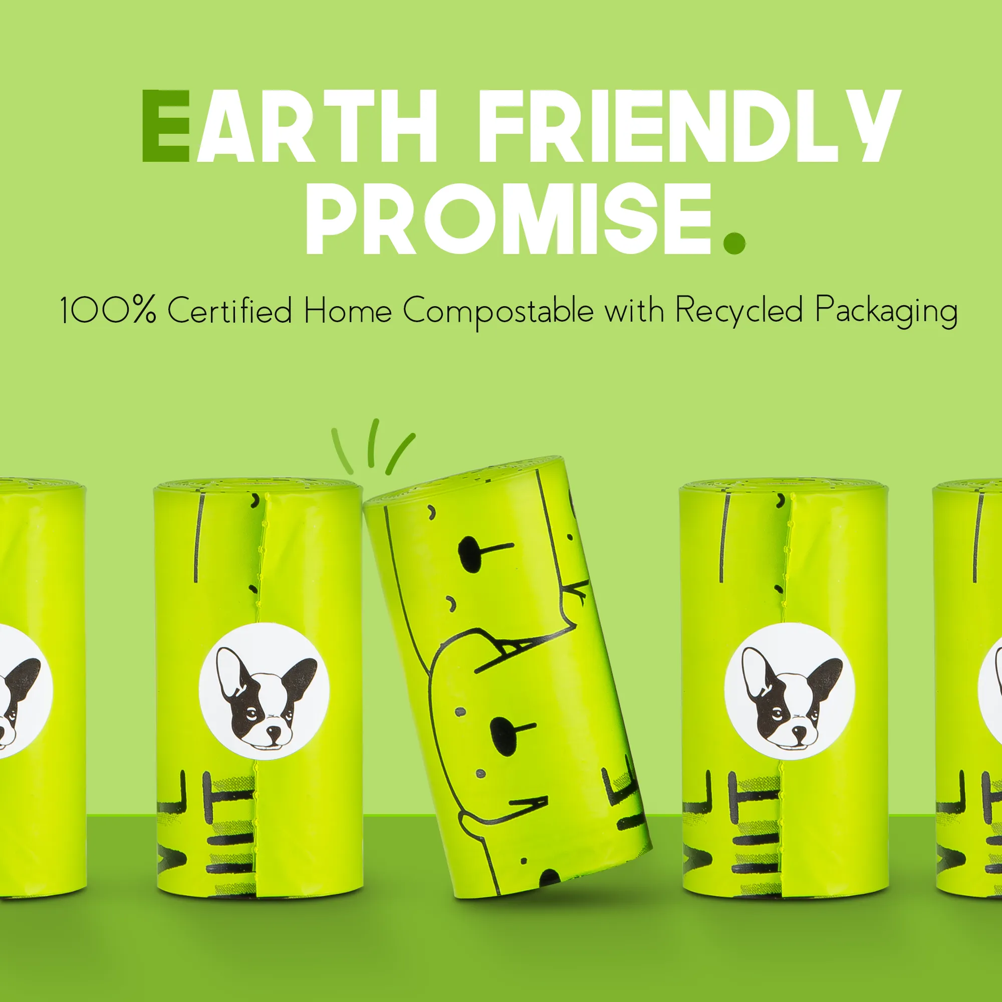 TÜV Austria HOME Compost Certified Dog Poop Bags - F1