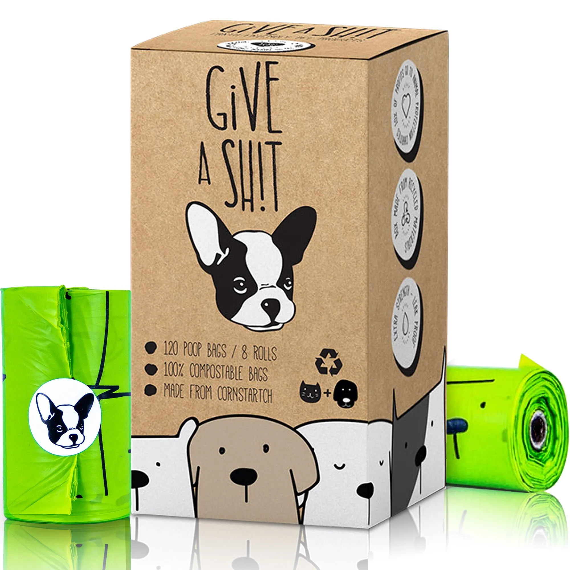 TÜV Austria HOME Compost Certified Dog Poop Bags - F1