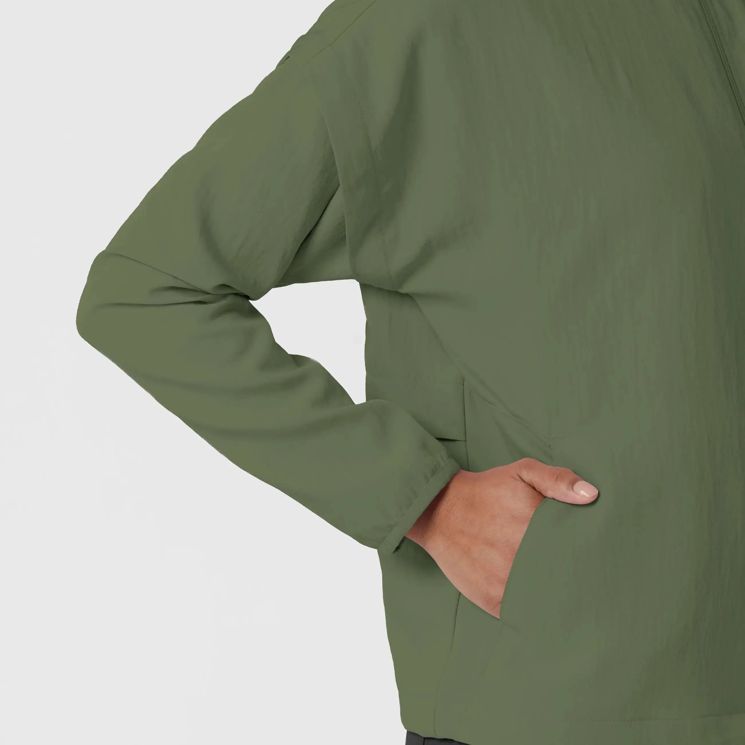 Wink Women's BreezeBreaker Scrub Jacket - Olive