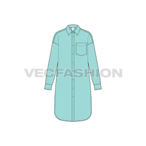 Women's Drop Shoulder Long Shirt